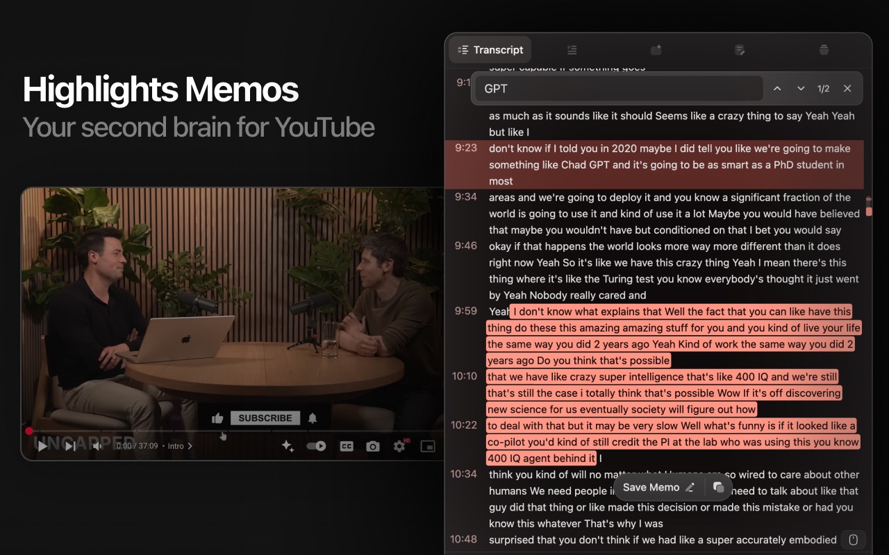 TubeMemo thumbnail 1